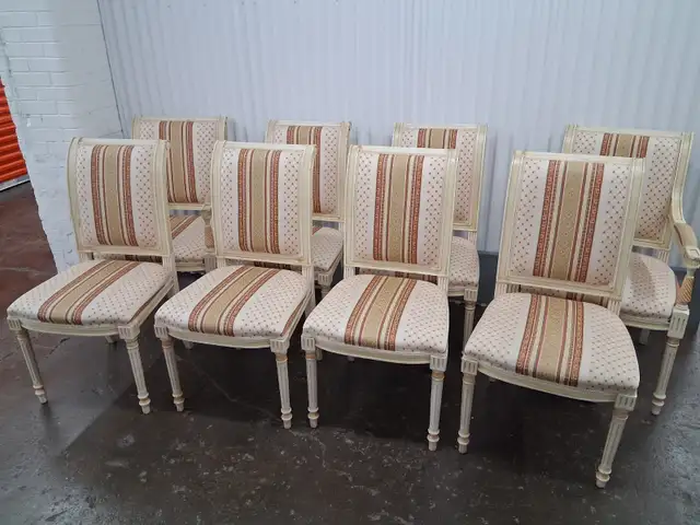 Set of 8 Vintage Dining Chairs