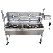 35inch Stainless Steel BBQ Pig Lamb Goat Spit Roaster 251119 - Photo 2