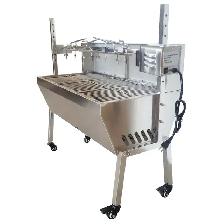 35inch Stainless Steel BBQ Pig Lamb Goat Spit Roaster 251119 - Photo 4