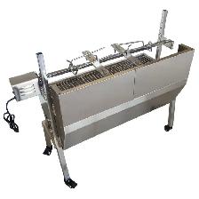 35inch Stainless Steel BBQ Pig Lamb Goat Spit Roaster 251119 - Photo 6