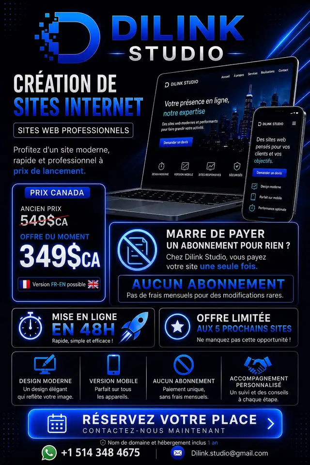 Site internet professionnel pour entreprise
