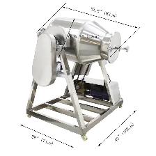 100L 304Stainless Steel Drum Blender Feed Particle Mixer 025702 - Photo 10