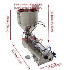 30-300ml Paste Filling Heating Machine Piston Filler 110V 160438 - Photo 2