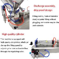 30-300ml Paste Filling Heating Machine Piston Filler 110V 160438 - Photo 6
