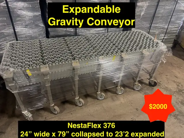 Used Expandable Heavy Duty Conveyors - 24' wide x 79' to 23'2 op