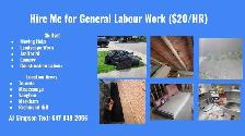 I'm Available for General Labour Work