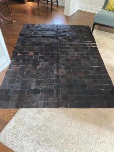 Dark Brown Cowhide Rug (93'x66') or 7.9ft x5.5ft - Photo 3