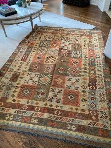 Persian Wool Kilim Area Rug- 103'x70' or 8.7ft x 5.10'