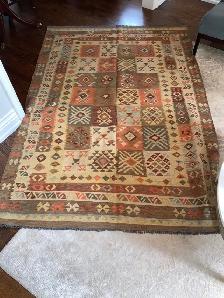 Persian Wool Kilim Area Rug- 103'x70' or 8.7ft x 5.10' - Photo 3