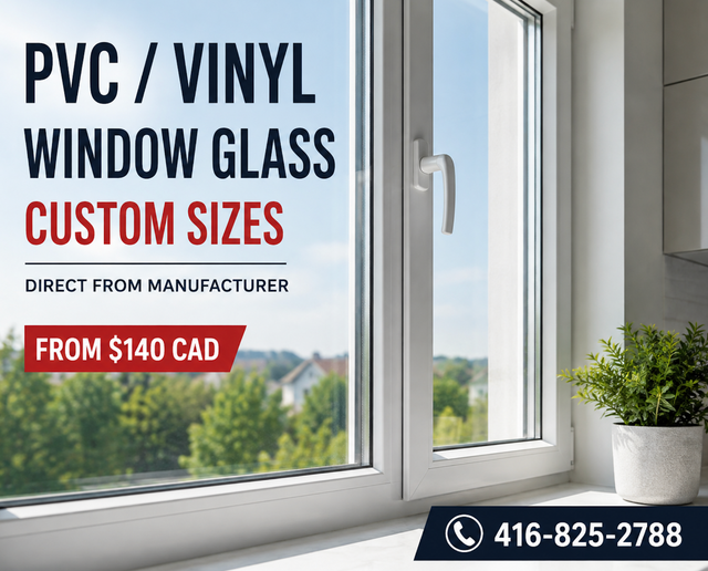 Glass for PVC / Vinyl Windows – Any Size