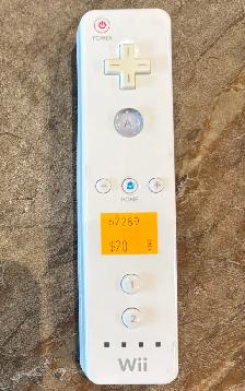 Original White Nintendo Wii Remote ( Wiimote ) - No Wrist Strap