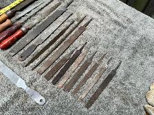 Assorted Vintage Metal Files Some with Handles ! - Photo 8