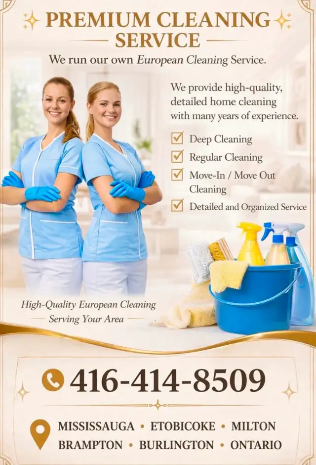 Premium European Cleaning  Service