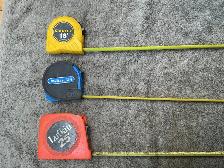 3 Tape Measures - Stanley, Mastercraft & Lufkin ! - Photo 3