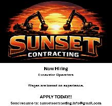 NOW HIRING EXCAVATOR OPERATOR