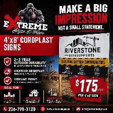 4'x8' Coroplast Sign