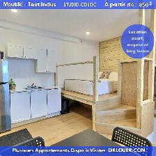 Studio en colocation meublé – Tout inclus – Centre-ville