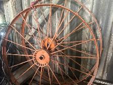 Two Metal Wheels