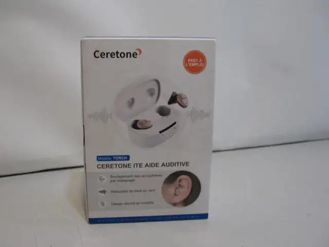 Ceretone Rechargeable Hearing Aids, Torch Model, BRAND NEW