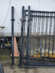 TWO 44' X 5' ROD IRON GATES WITH HARDWARE  $250.00 - Photo 3