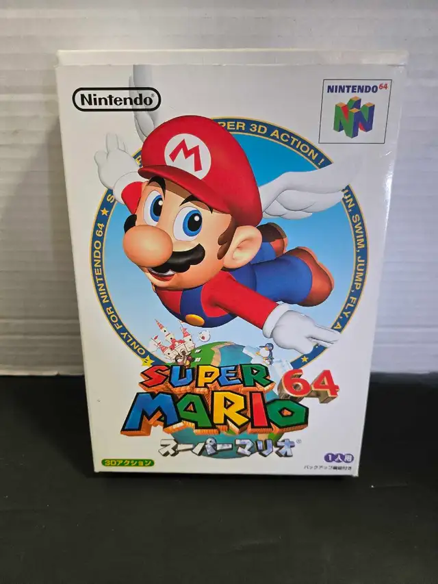 Nintendo 64 Super Mario 64 Japanese In Box