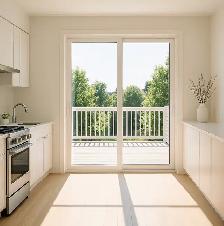 White Vinyl Sliding Patio Doors – Complete Turnkey Package