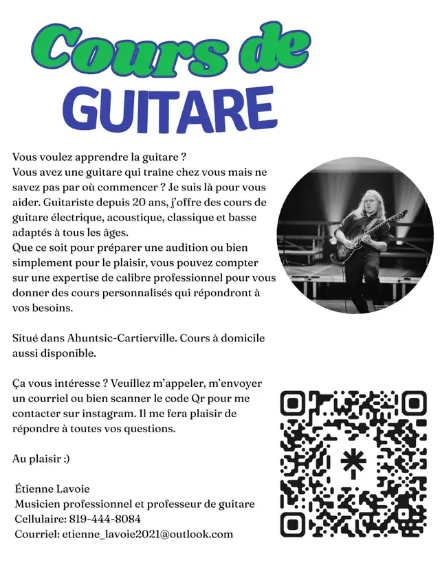 Cours de guitare