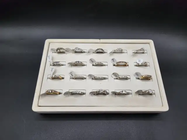 14k Solid Gold Wedding Bands / Rings with Natural Diamonds