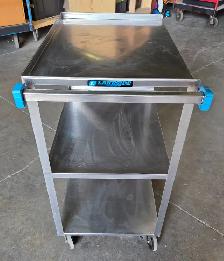 Lakeside 3 Tier Stainless Steel Utility Cart - Blue - Photo 4