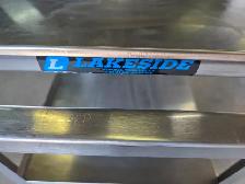 Lakeside 3 Tier Stainless Steel Utility Cart - Blue - Photo 5