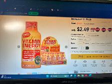 FULL CASE OF 12 VITAMIN ENERGY DRINKSAS PICTURED (3 cases avail - Photo 4