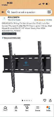 Medium Tilting TV Wall Mount