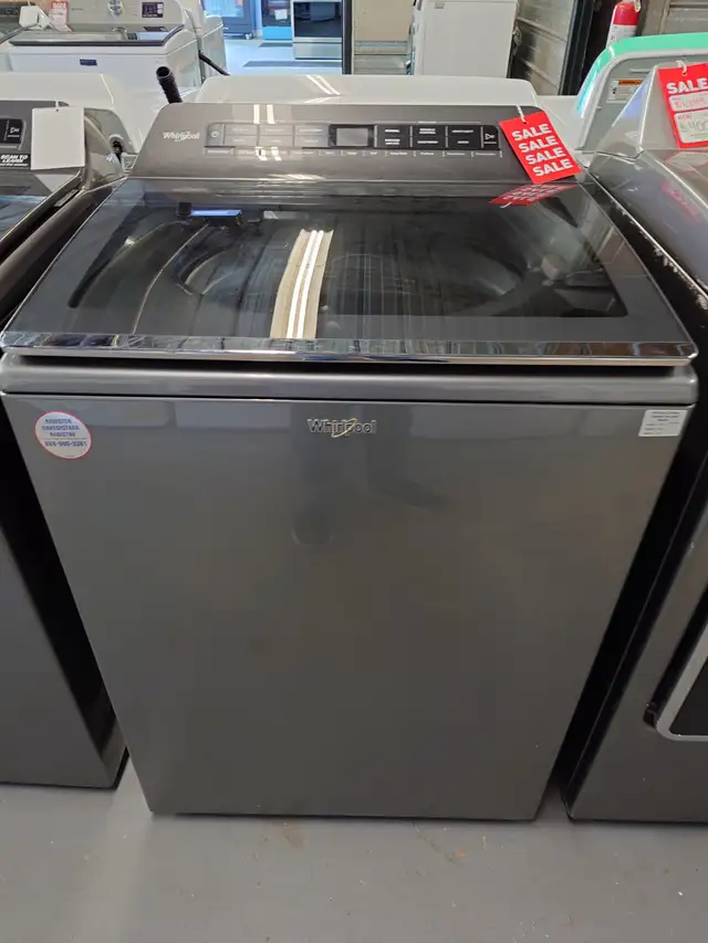 Whirlpool '27' Chrome Shadow Top Load Washer on Sale‼️