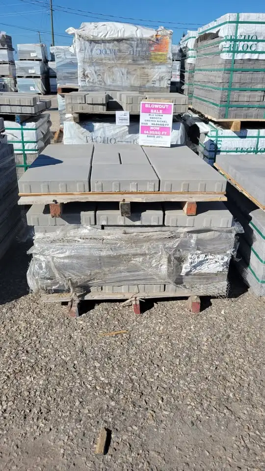 Blu 60 Smooth Patio Slabs - Greyed Nickel - Interlocking Stone
