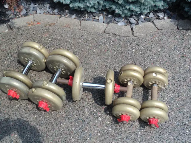 60 pounds of VARIOUS WEIGHTS barbells dumbells