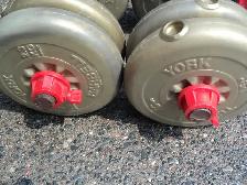 60 pounds of VARIOUS WEIGHTS barbells dumbells - Photo 3