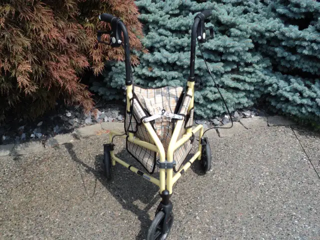 WINNIE WALKER 3 Wheel FOLDING WALKER TEXAS RANGER!  haha