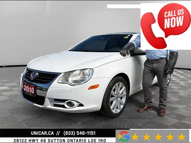 2010 Volkswagen Eos Comfortline Apple CarPlay Backup Cam Leather