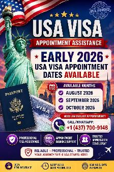usa visa appointment slots are available 2026