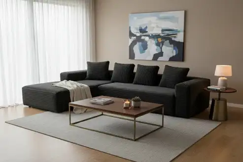 Brand New L-Shaped 104" Sofa Bed Selling at $399