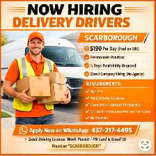 Hiring for G license delivery drivers