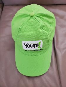 2 CASQUETTES NEUVES VERTES 22'TOUR TETE AJUSTABLE: $5.00 CHACUNE