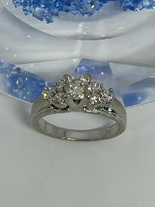 14k W/G Elegant Vintage-Inspired Diamond Ring - Photo 5