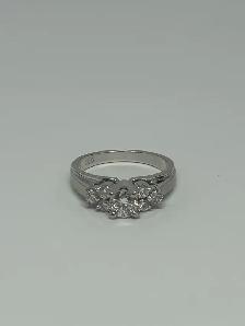 14k W/G Elegant Vintage-Inspired Diamond Ring - Photo 10