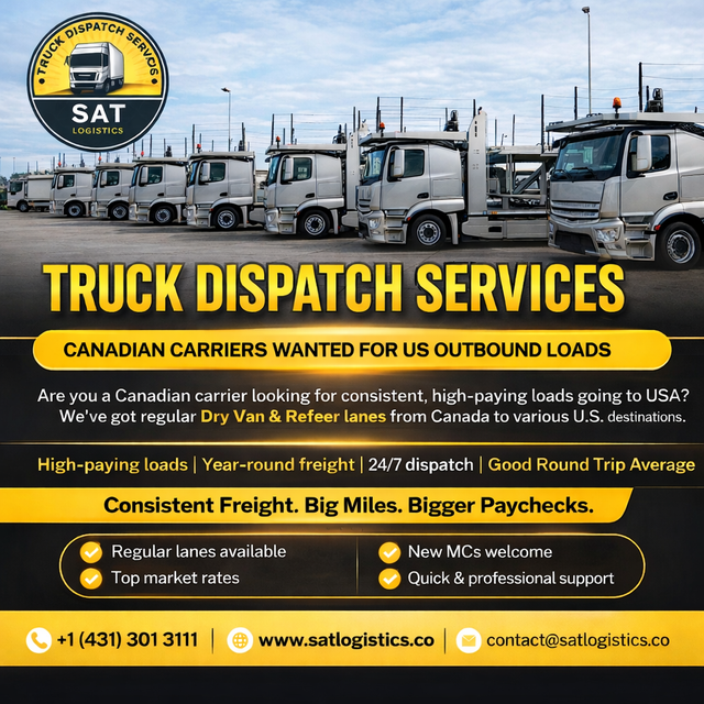 US & Canada Freight | Professional Dispatch Service