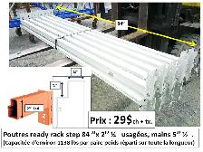 Poutre step Ready Rack 84'' x 2'' 1/4 et autres, prix sur photos