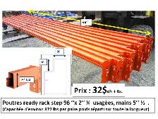 Poutre step Ready Rack 84'' x 2'' 1/4 et autres, prix sur photos - Photo 2