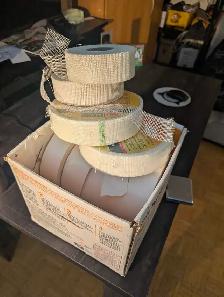 $20 for $100 worth of mesh & papertape