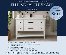 NAVY BLUE BATHROOM VANITY CLEARANCE | LOWEST PRICES | IN STOCK