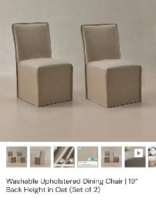 BRAND NEW – Set of 4 Dining Chairs with Washable Covers - Photo 2